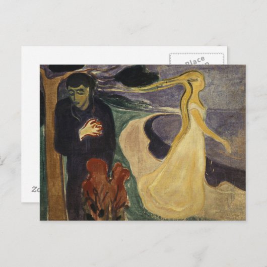 Edvard Munch - Scheiding Briefkaart (Voorkant / Achterkant)