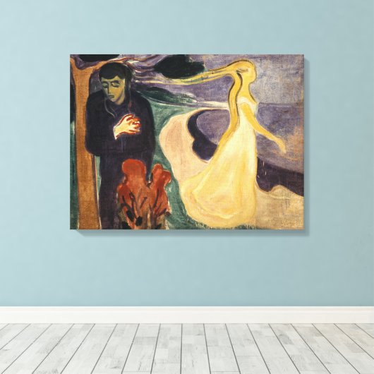 Edvard Munch - Scheiding Canvas Afdruk (Insitu (Houten vloer))