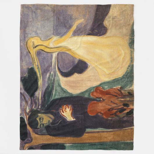 Edvard Munch - Scheiding Fleece Deken (Voorkant)