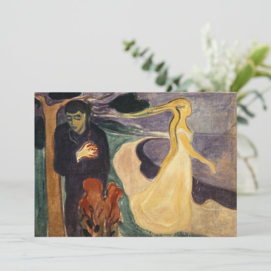 Edvard Munch - Scheiding Kaart (Staand voorkant)