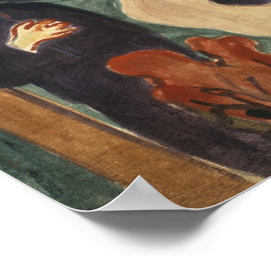 Edvard Munch - Scheiding Poster (Hoek)