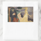 Edvard Munch - Scheiding Rechthoekige Sticker (Tas)