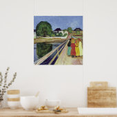 Edvard Munch Schilderen Meisjes op de Brug (c 1902 Poster (Keuken)