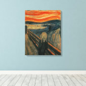 Edvard Munch Schilderij De Schreeuw (Skrik) 1893 Canvas Afdruk (Insitu (Houten vloer))