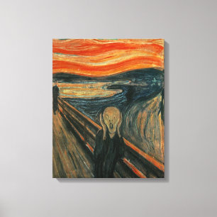 Edvard Munch Schilderij De Schreeuw (Skrik) 1893 Canvas Afdruk