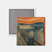 Edvard Munch Schilderij De Schreeuw (Skrik) 1893 Magneet (Voorkant / Achterkant)