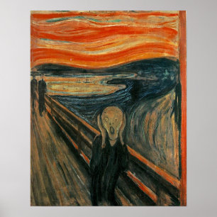 Edvard Munch Schilderij De Schreeuw (Skrik) 1893 Poster