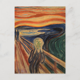 Edvard Munch schilderij De Schreeuw (Skrik) 1910 Briefkaart