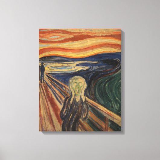 Edvard Munch schilderij De Schreeuw (Skrik) 1910 Canvas Afdruk (Voorkant)