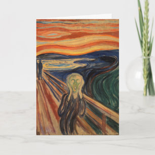 Edvard Munch schilderij De Schreeuw (Skrik) 1910 Kaart