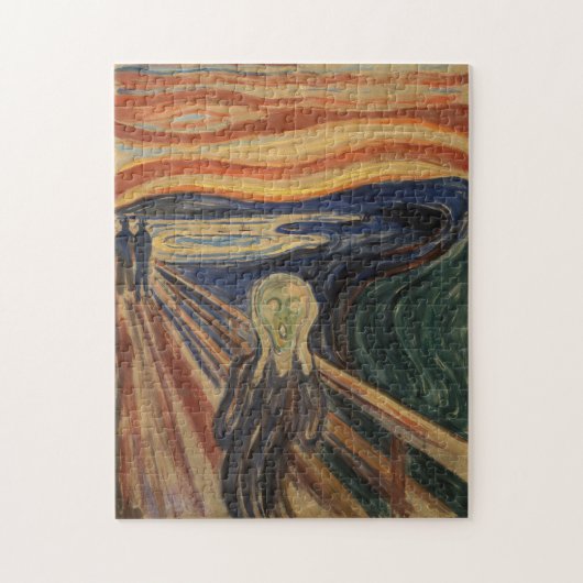 Edvard Munch schilderij De Schreeuw (Skrik) 1910 Legpuzzel (Verticaal)