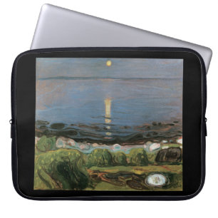 Edvard Munch Schilderij, Zomernacht aan het strand Laptop Sleeve