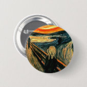 Edvard Munch - Scream Ronde Button 5,7 Cm (Voorkant /achterkant)
