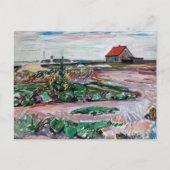 Edvard Munch - Seashore. Landschap bij Lubeck Briefkaart (Voorkant)
