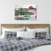 Edvard Munch - Seashore. Landschap bij Lubeck Canvas Afdruk (Insitu (Slaapkamer))