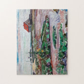 Edvard Munch - Seashore. Landschap bij Lubeck Legpuzzel (Verticaal)
