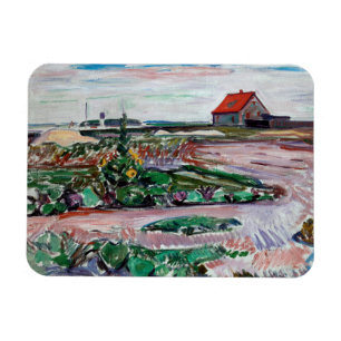 Edvard Munch - Seashore. Landschap bij Lubeck Magneet