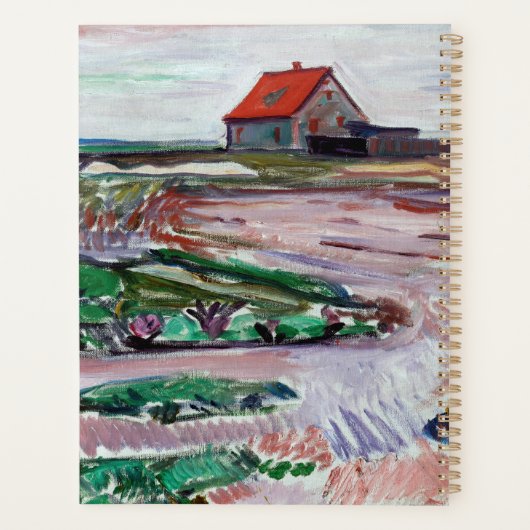Edvard Munch - Seashore. Landschap bij Lubeck Planner (Achterkant)