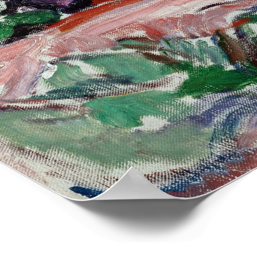 Edvard Munch - Seashore. Landschap bij Lubeck Poster (Hoek)