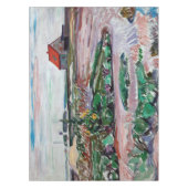 Edvard Munch - Seashore. Landschap bij Lubeck Tafelkleed (Voorkant)