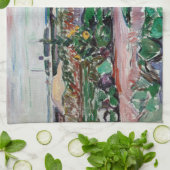 Edvard Munch - Seashore. Landschap bij Lubeck Theedoek (Gevouwen)