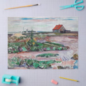 Edvard Munch - Seashore. Landschap bij Lubeck Tissuepapier (Craft)