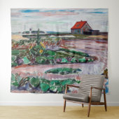 Edvard Munch - Seashore. Landschap bij Lubeck Wandkleed (In Situ (horizontaal))