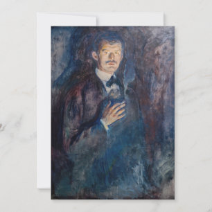 Edvard Munch - Self-Portret met Sigarette Bedankkaart