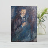 Edvard Munch - Self-Portret met Sigarette Bedankkaart (Staand voorkant)