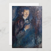 Edvard Munch - Self-Portret met Sigarette Bedankkaart (Voorkant / Achterkant)