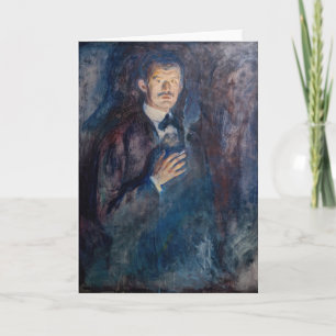 Edvard Munch - Self-Portret met Sigarette Kaart