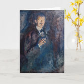 Edvard Munch - Self-Portret met Sigarette Kaart (Gele Bloem)