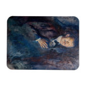 Edvard Munch - Self-Portret met Sigarette Magneet (Horizontaal)