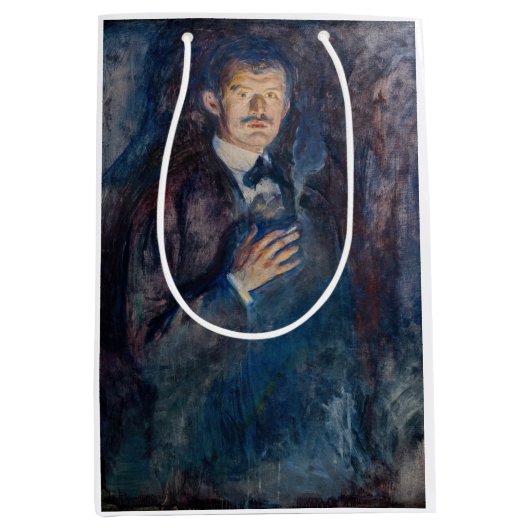 Edvard Munch - Self-Portret met Sigarette Medium Cadeauzakje (Voorkant)