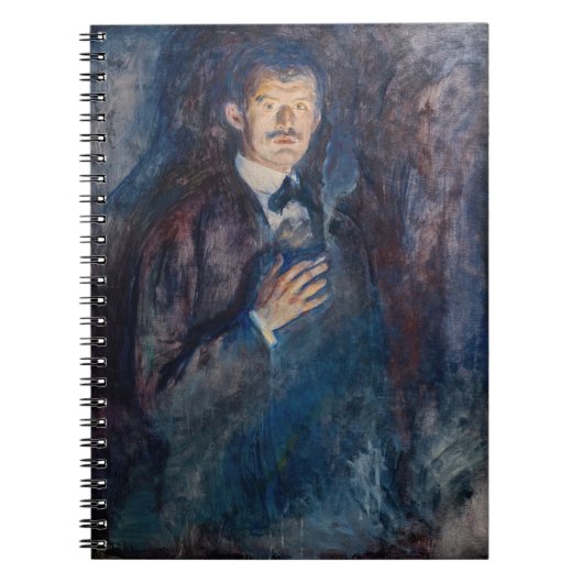 Edvard Munch - Self-Portret met Sigarette Notitieboek (Voorkant)