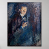 Edvard Munch - Self-Portret met Sigarette Poster (Voorkant)