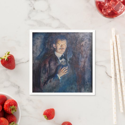 Edvard Munch - Self-Portret met Sigarette Servet (Insitu)