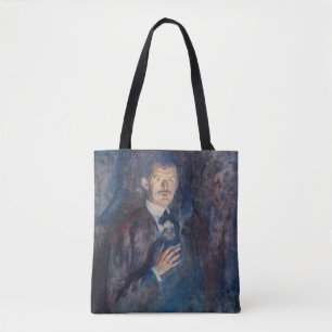 Edvard Munch - Self-Portret met Sigarette Tote Bag