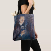 Edvard Munch - Self-Portret met Sigarette Tote Bag (Dichtbij)