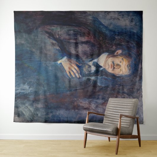 Edvard Munch - Self-Portret met Sigarette Wandkleed (In Situ (horizontaal))