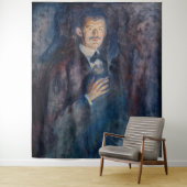 Edvard Munch - Self-Portret met Sigarette Wandkleed (In situ)