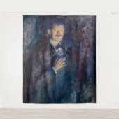 Edvard Munch - Self-Portret met Sigarette Wandkleed (Voorkant)