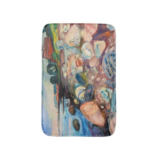 Edvard Munch - Shore met Red House Badmat (Voorkant Verticaal)