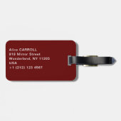 Edvard Munch - Shore met Red House Bagagelabel (Achterkant horizontaal)