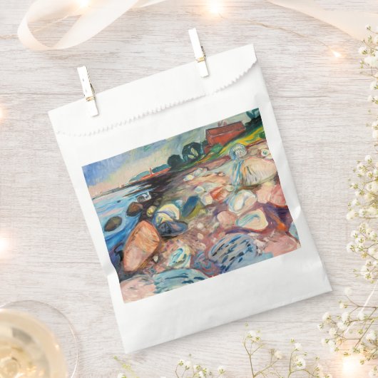 Edvard Munch - Shore met Red House Bedankzakje (Geknipt)