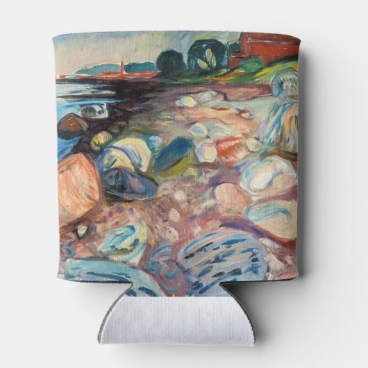 Edvard Munch - Shore met Red House Blikjeskoeler (Achterkant)