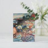 Edvard Munch - Shore met Red House Briefkaart (Staand voorkant)