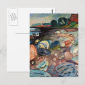 Edvard Munch - Shore met Red House Briefkaart (Voorkant / Achterkant)
