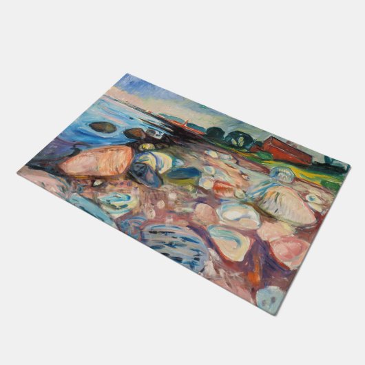 Edvard Munch - Shore met Red House Deurmat (Schuin)