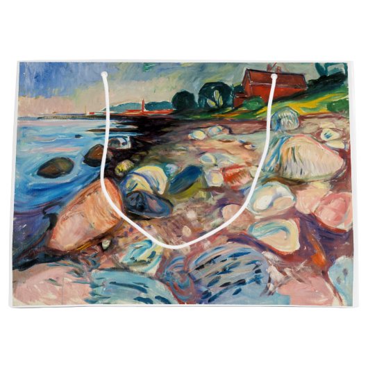 Edvard Munch - Shore met Red House Groot Cadeauzakje (Voorkant)